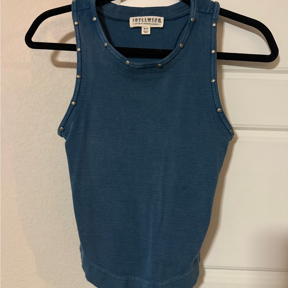 Blue Western tank